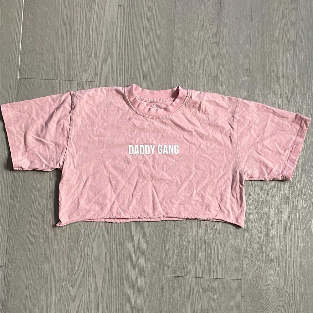 Daddy Gang Barstool crop top shirt